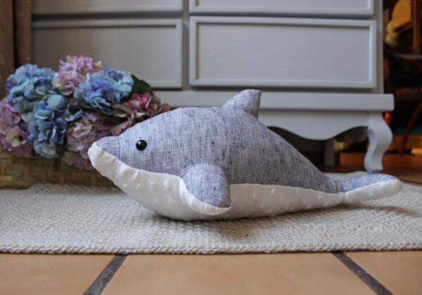 IMG_8888 Dolphin soft toy, PDF Sewing directions.Pattern and Tutorial From Beginners up, DIY baby gift, child room decor,nautical nursery, stuffed plushie