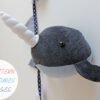 anuncio 2 Narwhal head, PDF sewing instructiosn, Pattern and Tutorial, from beginners, wall mount, faux taxidermy trophy sewing directions, DIY child gift, baby nursery decor, kids room deco