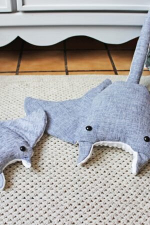 Stingray soft toy, PDF Sewing directions, 2 sizes. From Beginners up, DIY baby gift, child room decor, nautical nursery, stuffed