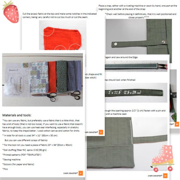 Tools set, soft toy, PDF Sewing directions,Pattern and tutorial, From Beginners up, DIY baby gift, Tutorial, tool roll, child room decor, stuffed hammer, wrench