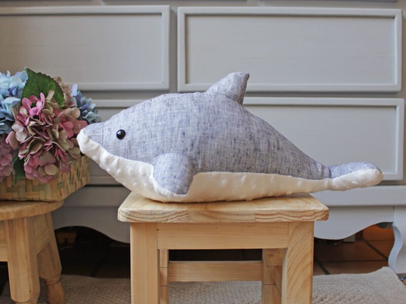 Dolphin soft toy, PDF Sewing directions.Pattern and Tutorial From Beginners up, DIY baby gift, child room decor,nautical nursery, stuffed plushie