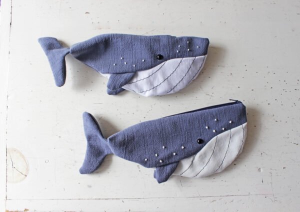 anuncio 8 Whale Pencil Case Sewing Pattern PDF | Beginner Zipper Pouch Tutorial