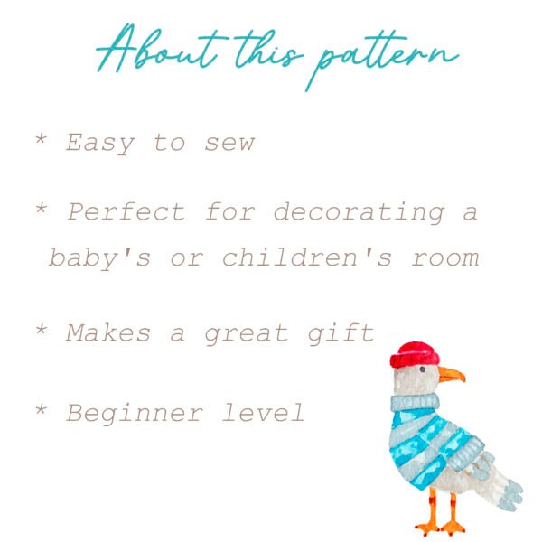 anuncio bullets Penguin soft toy, PDF Sewing directions,From Beginners up, DIY baby gift, child room decor,nautical nursery, stuffed plushie, boy, girl deco