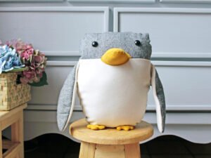 Penguin soft toy, PDF Sewing directions,From Beginners up, DIY baby gift, child room decor,nautical nursery, stuffed plushie, boy, girl deco