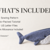 anuncio revisado 3 Whale Pencil Case Sewing Pattern PDF | Beginner Zipper Pouch Tutorial