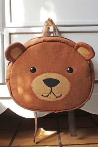 Bear backpack for kids, PDF digital manual, TUTORIAL AND PATTERN, step by step instructions, DIY kids gift, sewing directions, back to school, instant download