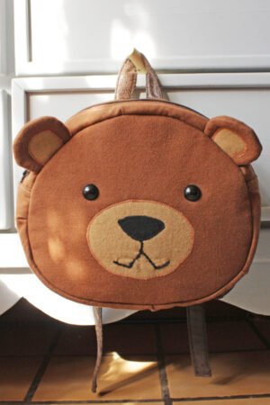 Bear backpack for kids, PDF digital manual, TUTORIAL AND PATTERN, step by step instructions, DIY kids gift, sewing directions, back to school, instant download