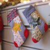 Patchwork Stocking PDF Sewing directions, 2 sizes, DIY, easy, quick to sew, rustic and beautiful Christmas decoration, digital manual