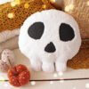 Halloween Skull Pillow Pattern – Easy DIY PDF Tutorial for Beginners, Set of 2 Spooky Cushions, Quick Sewing Project