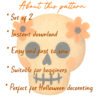 Halloween Skull Pillow Pattern – Easy DIY PDF Tutorial for Beginners, Set of 2 Spooky Cushions, Quick Sewing Project