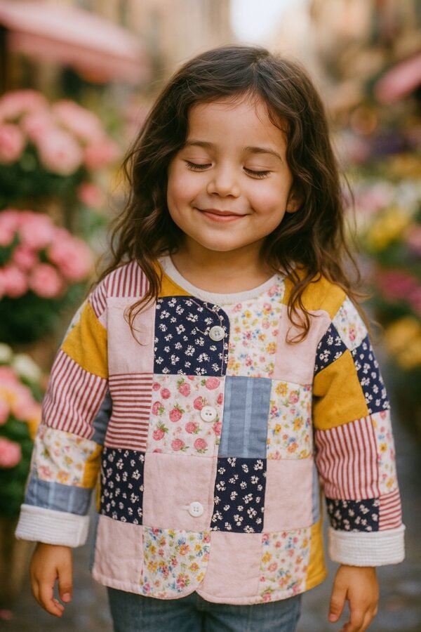 Make the Sweetest Reversible Baby Jacket, Sewing Pattern PDF + Step-by-Step Photo Tutorial, Fun to Make, 10 Sizes: New Born to 5 yr