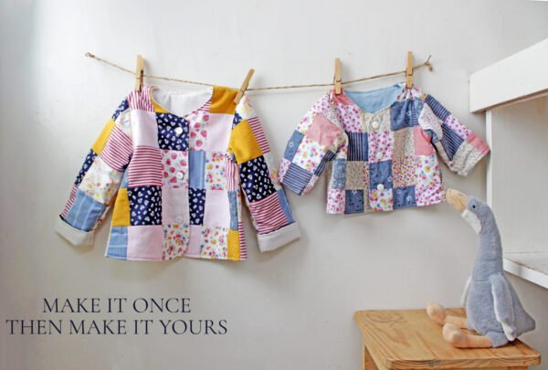 Reversible Baby Jacket Sewing Pattern | Newborn to 5 Years PDF
