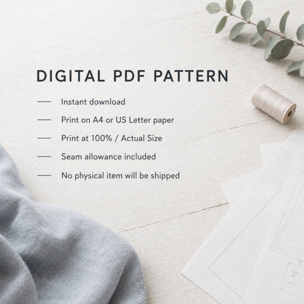 Kids Bathrobe Sewing Pattern | Cozy Robe PDF, 2–12 Years