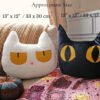 Black & White Cat Pillow Sewing Pattern | Halloween Cushion PDF