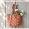 Tote Bag Sewing Pattern PDF, Beginner-Friendly Lined Tote with Pockets, 2 Sizes
