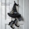Witch Hat and Shoes Sewing Pattern PDF, Halloween Door Hanger, Primitive Witch Decor