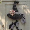 Witch Hat and Shoes Sewing Pattern PDF, Halloween Door Hanger, Primitive Witch Decor