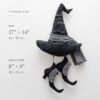 Witch Hat and Shoes Sewing Pattern PDF, Halloween Door Hanger, Primitive Witch Decor