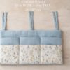 Crib Organizer Sewing Pattern | 2 Sizes Nursery Pocket Caddy PDF