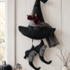 Witch Hat and Shoes Sewing Pattern PDF, Halloween Door Hanger, Primitive Witch Decor