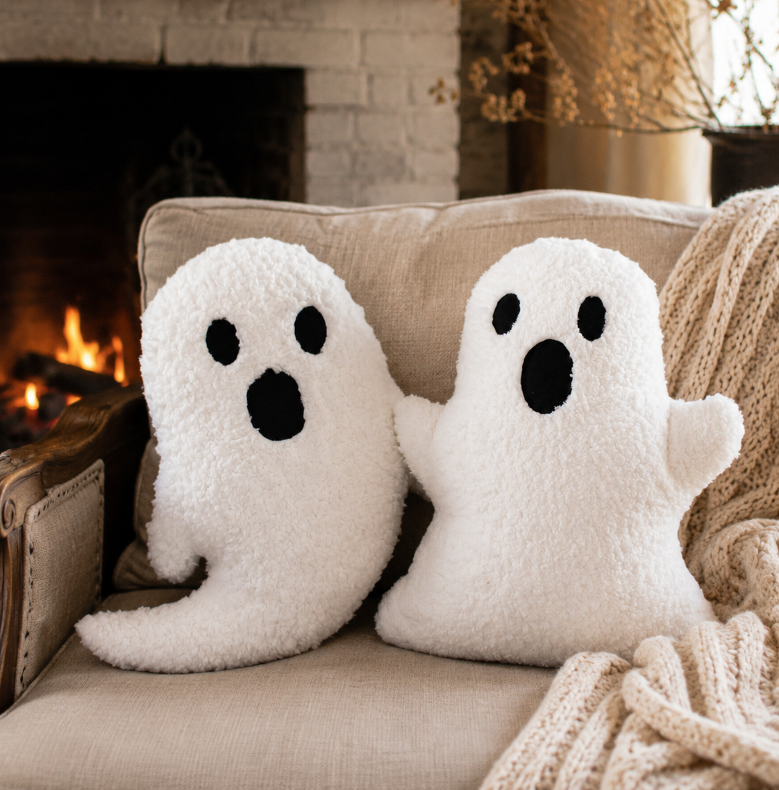 Ghost pillow PDF pattern and tutorial