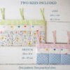 Crib Organizer Sewing Pattern | 2 Sizes Nursery Pocket Caddy PDF
