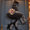 Witch Hat and Shoes Sewing Pattern PDF, Halloween Door Hanger, Primitive Witch Decor