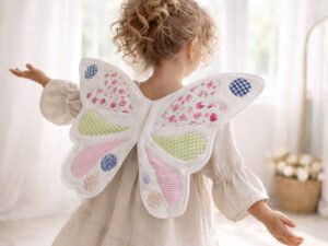 Butterfly Wings Sewing Pattern PDF, Kids Dress-Up Costume, Appliqué Wings, 3 Sizes