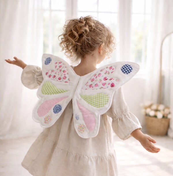 Butterfly Wings Sewing Pattern PDF, Kids Dress-Up Costume, Appliqué Wings, 3 Sizes