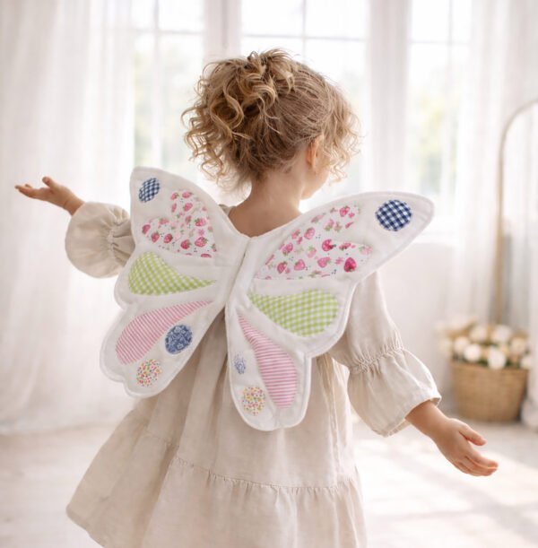 Butterfly Wings Sewing Pattern PDF, Kids Dress-Up Costume, Appliqué Wings, 3 Sizes