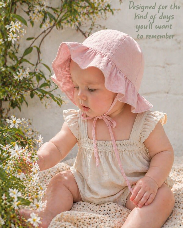 Family Sun Hat Sewing Pattern PDF, Matching Baby Kids & Adult Hats, 9 Sizes, Gathered Brim Beach Hat