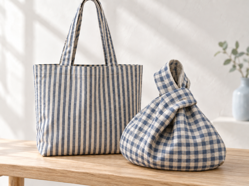 Tote & Japanese Knot Bag Sewing Pattern Bundle, 2 Sizes Each