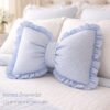 Bow Pillow Sewing Pattern PDF | Ruffle Cushion | 2 Sizes + Removable Cover