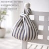 Tote & Japanese Knot Bag Sewing Pattern Bundle, 2 Sizes Each
