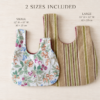 Tote & Japanese Knot Bag Sewing Pattern Bundle, 2 Sizes Each