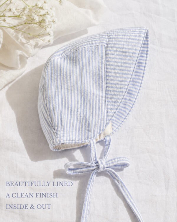 Bonnet Sewing Pattern PDF, 10 Sizes Newborn to Adult L, Lined Tie Hat, Baby & Family Matching Tutorial