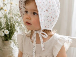 Bonnet Sewing Pattern PDF, 10 Sizes Newborn to Adult L, Lined Tie Hat, Baby & Family Matching Tutorial