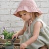 Family Sun Hat Sewing Pattern PDF, Matching Baby Kids & Adult Hats, 9 Sizes, Gathered Brim Beach Hat