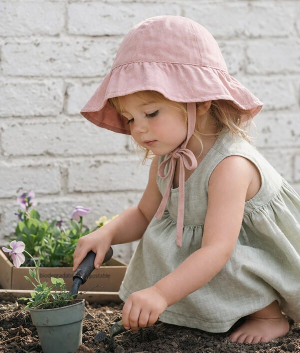 Family Sun Hat Sewing Pattern PDF, Matching Baby Kids & Adult Hats, 9 Sizes, Gathered Brim Beach Hat
