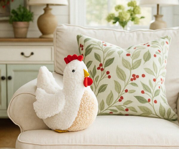 Hen Pillow Sewing Pattern | PDF Pattern & Photo Tutorial