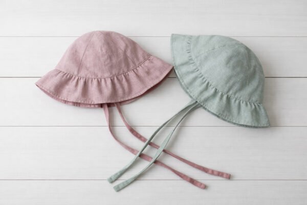 Family Sun Hat Sewing Pattern PDF, Matching Baby Kids & Adult Hats, 9 Sizes, Gathered Brim Beach Hat