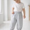 Baby Pants Sewing Pattern PDF, Easy Elastic Waist Pants, 6 Sizes 9 Months to 5 Years, Beginner Toddler Tutorial
