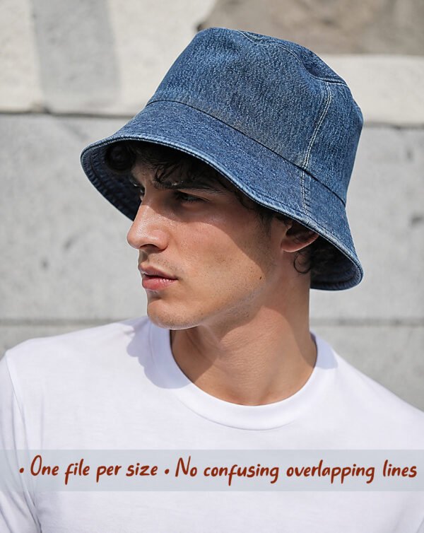 Bucket Hat Sewing Pattern PDF | 11 Sizes Baby to Adult XL