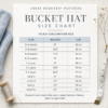 Bucket Hat Sewing Pattern PDF | 11 Sizes Baby to Adult XL