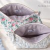 Quilted Toiletry Bag Sewing Pattern PDF | 4 Zipper Pouch Sizes