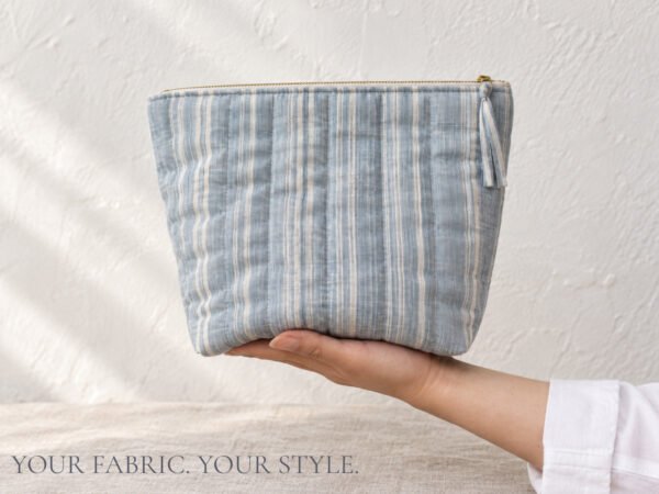 Quilted Toiletry Bag Sewing Pattern PDF | 4 Zipper Pouch Sizes
