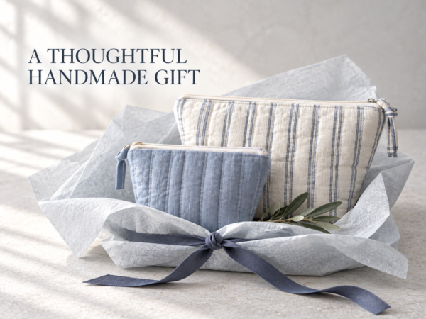 Quilted Toiletry Bag Sewing Pattern PDF | 4 Zipper Pouch Sizes