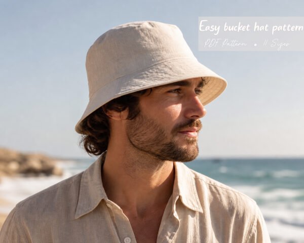 Bucket Hat Sewing Pattern PDF | 11 Sizes Baby to Adult XL